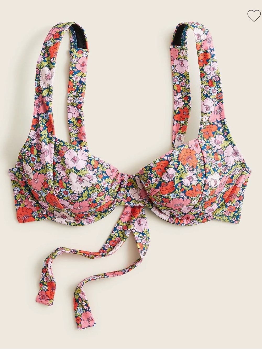 J Crew X Liberty Cross-back Underwire Bikini Top in Meadow Song size 2/4